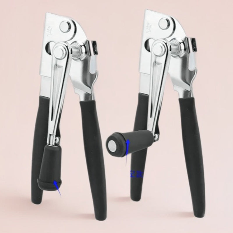 Moonval Ergonomic Can Opener, Manual Stainless Steel Can Opener with 360° Rotating Handle