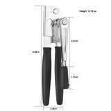Moonval Ergonomic Can Opener, Manual Stainless Steel Can Opener with 360° Rotating Handle