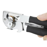 Moonval Ergonomic Can Opener, Manual Stainless Steel Can Opener with 360° Rotating Handle