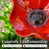 Moonval Metal Flower Planter, Handmade Decorative Bird & Floral Plant Holder for Garden & Patio