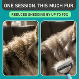 Moonval Pet Grooming Comb, Double-Sided Deshedding & Detangling Comb for Dogs & Cats