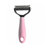 Moonval Pet Grooming Comb, Double-Sided Deshedding & Detangling Comb for Dogs & Cats