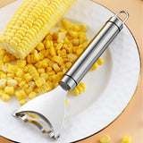 Moonval Portable Corn Stripper, Multifunction Stainless Steel Corn Peeler & Kernel Remover