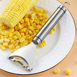 Moonval Portable Corn Stripper, Multifunction Stainless Steel Corn Peeler & Kernel Remover