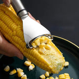 Moonval Portable Corn Stripper, Multifunction Stainless Steel Corn Peeler & Kernel Remover