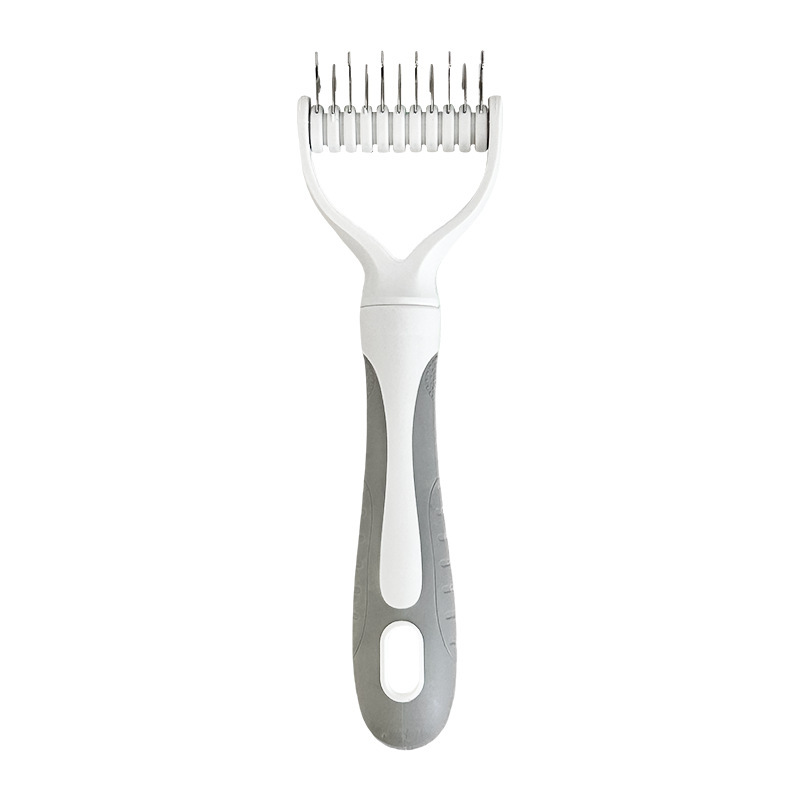 Moonval Pet Grooming Comb, Double-Sided Deshedding & Detangling Comb for Dogs & Cats