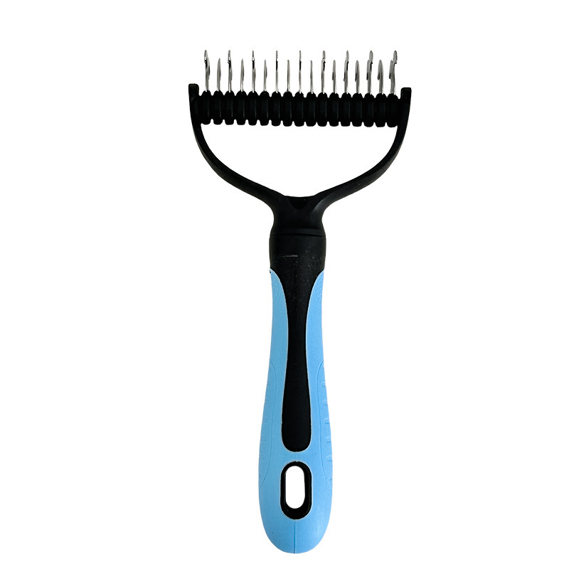 Moonval Pet Grooming Comb, Double-Sided Deshedding & Detangling Comb for Dogs & Cats