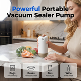 Moonval Portable Electric Vacuum Sealer Pump, USB Rechargeable Food Vacuum Sealer for Storage Bags