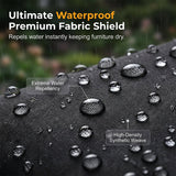 Moonval Outdoor Furniture Cover, Heavy-Duty Waterproof UV-Resistant Cover for Patio Furniture & BBQ Grills