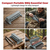 Moonval BBQ Kebab Maker Press, Non-Stick Multi-Skewer Meat Mold for Uniform Kebabs