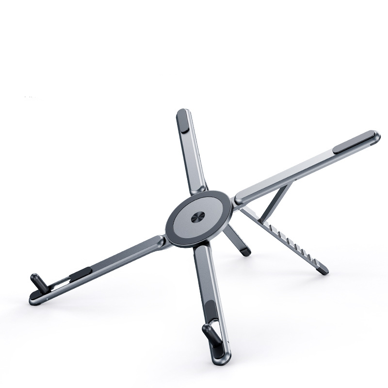Moonval 4-in-1 Magnetic Phone Stand, Foldable Aluminum Desk & Handheld Holder for Smartphones