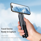 Moonval 4-in-1 Magnetic Phone Stand, Foldable Aluminum Desk & Handheld Holder for Smartphones
