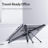 Moonval 4-in-1 Magnetic Phone Stand, Foldable Aluminum Desk & Handheld Holder for Smartphones