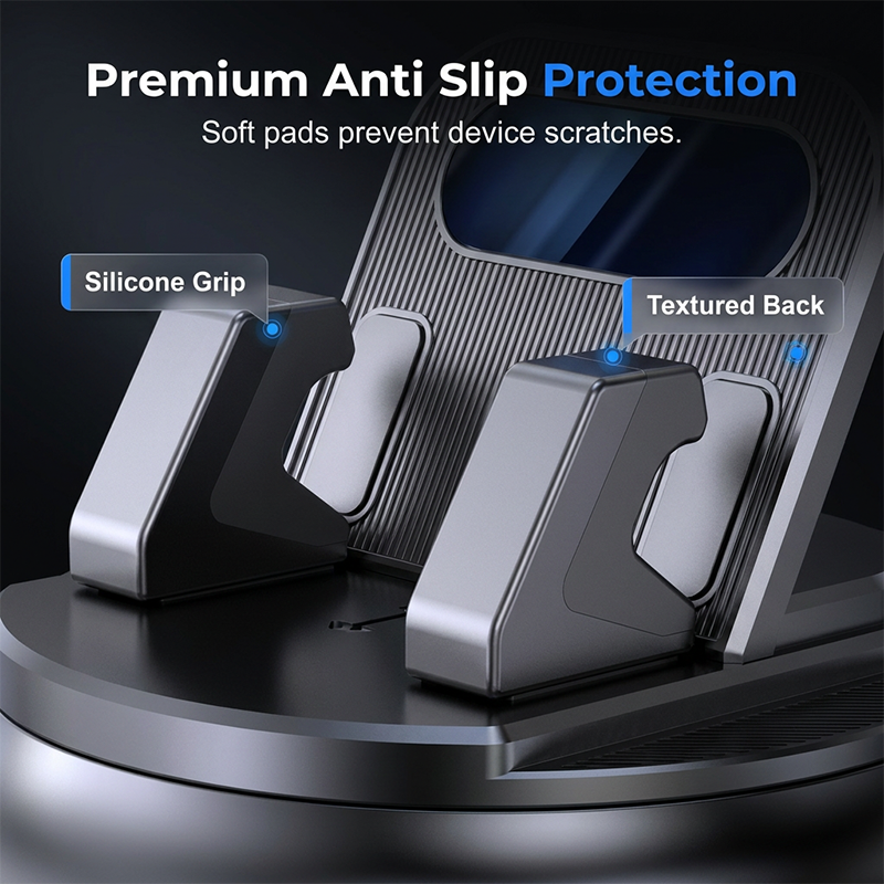 Moonval Rotating Dashboard Phone Holder, 360° Adjustable Universal Car Mount for Smartphones