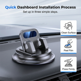 Moonval Rotating Dashboard Phone Holder, 360° Adjustable Universal Car Mount for Smartphones
