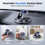 Moonval Rotating Dashboard Phone Holder, 360° Adjustable Universal Car Mount for Smartphones