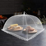 Moonval Pop-Up Mesh Food Cover Tent, Collapsible Fly-Proof Food Protector with Zipper