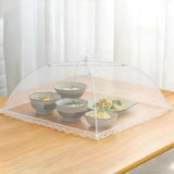 Moonval Pop-Up Mesh Food Cover Tent, Collapsible Fly-Proof Food Protector with Zipper