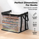 Moonval Large-Capacity Storage Box, Clear Dustproof Stackable Organizer with Handles