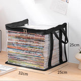 Moonval Large-Capacity Storage Box, Clear Dustproof Stackable Organizer with Handles