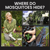 Moonval Solar Mosquito Killer Light, Waterproof LED Garden Lamp with Automatic Dusk Sensor
