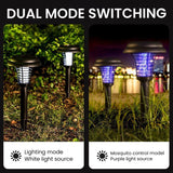 Moonval Solar Mosquito Killer Light, Waterproof LED Garden Lamp with Automatic Dusk Sensor