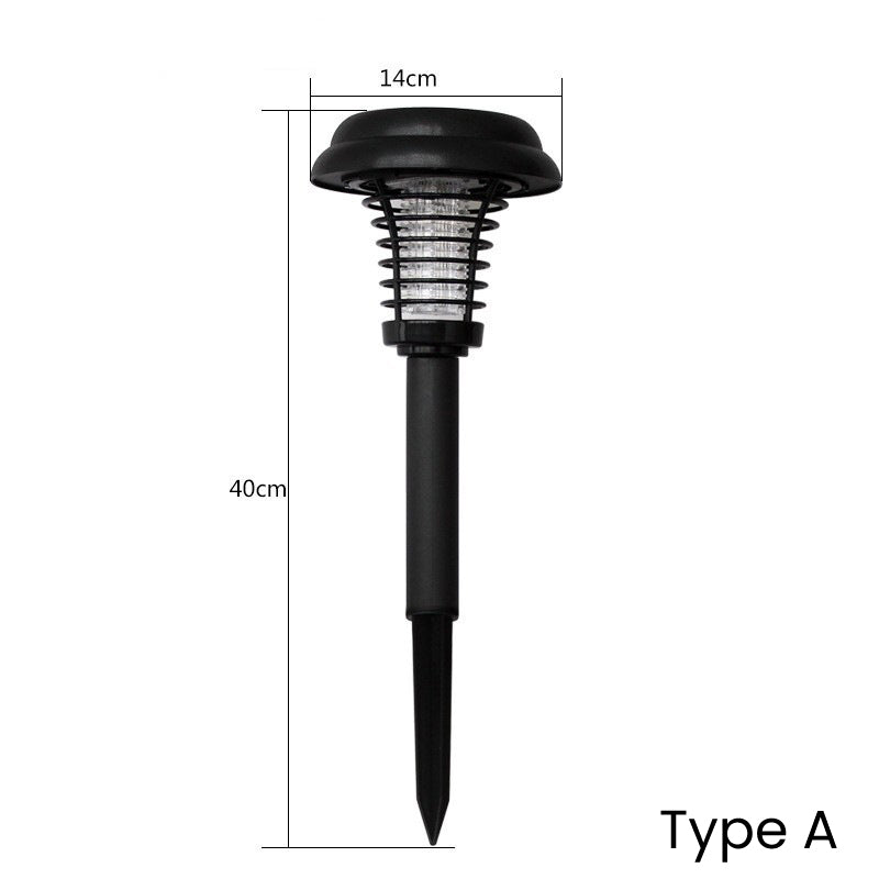 Moonval Solar Mosquito Killer Light, Waterproof LED Garden Lamp with Automatic Dusk Sensor