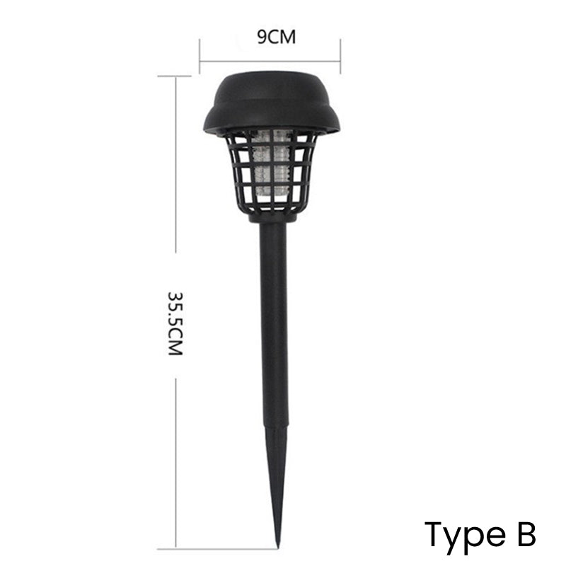 Moonval Solar Mosquito Killer Light, Waterproof LED Garden Lamp with Automatic Dusk Sensor