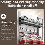Moonval Over-the-Door Hook Rack with Storage Basket, Tool-Free Space-Saving Organizer