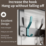 Moonval Over-the-Door Hook Rack with Storage Basket, Tool-Free Space-Saving Organizer