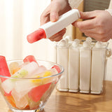 Moonval Silicone Ice Stick Tray, Slim Ice Cube Maker with Storage Caddy for Water Bottles