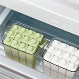 Moonval Silicone Ice Stick Tray, Slim Ice Cube Maker with Storage Caddy for Water Bottles