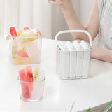 Moonval Silicone Ice Stick Tray, Slim Ice Cube Maker with Storage Caddy for Water Bottles
