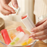 Moonval Silicone Ice Stick Tray, Slim Ice Cube Maker with Storage Caddy for Water Bottles
