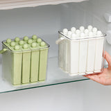 Moonval Silicone Ice Stick Tray, Slim Ice Cube Maker with Storage Caddy for Water Bottles