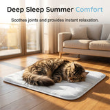 Moonval Pet Cooling Mat, Breathable Washable Quilted Summer Pad for Dogs and Cats