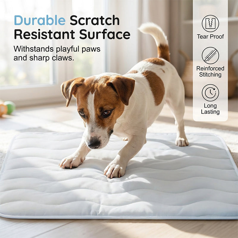 Moonval Pet Cooling Mat, Breathable Washable Quilted Summer Pad for Dogs and Cats