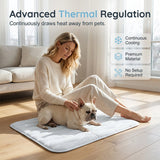 Moonval Pet Cooling Mat, Breathable Washable Quilted Summer Pad for Dogs and Cats