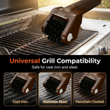 Moonval Electric Grill Cleaning Brush, Heavy-Duty BBQ Brush for Grill Grates & Outdoor Cooking