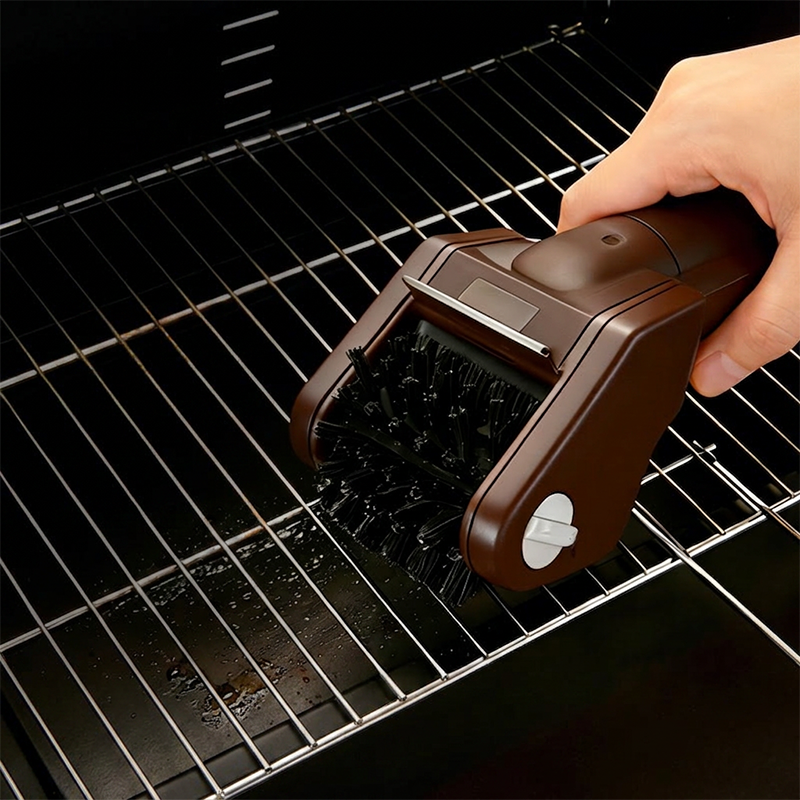 Moonval Electric Grill Cleaning Brush, Heavy-Duty BBQ Brush for Grill Grates & Outdoor Cooking