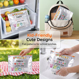 Moonval Reusable Aluminum Foil Storage Bags, 10-Piece Sealable Food Storage & Freezer Bag Set