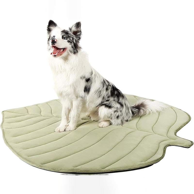 Moonval Pet Cooling Mat, Washable Leaf-Shaped Cooling Pad for Dogs & Cats
