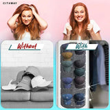 Moonval Hanging Hat Organizer, Multi-Pocket Door & Closet Storage Holder for Caps & Accessories