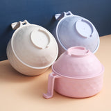 Moonval Ramen Bowl with Strainer, Microwave Noodle Bowl & Colander with Handle