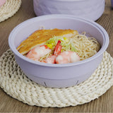 Moonval Ramen Bowl with Strainer, Microwave Noodle Bowl & Colander with Handle