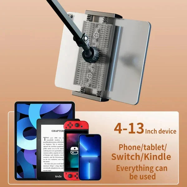 Moonval Adjustable Tablet & Phone Stand, 360° Foldable Desk Mount for 4–13 Inch Devices