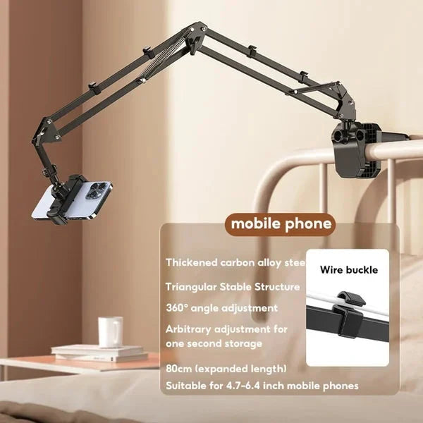 Moonval Adjustable Tablet & Phone Stand, 360° Foldable Desk Mount for 4–13 Inch Devices