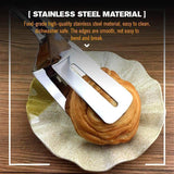 Moonval 3-in-1 Cooking Tongs, Stainless Steel Spatula Tongs for Grilling & Frying