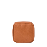 Moonval Leather Tech Organizer Case, Portable Electronics Storage Pouch for Cables, Chargers & Accessories