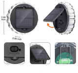 Moonval Solar Flower Lights, 4-Pack LED Outdoor Wall & Fence Lights with Auto Light Sensor